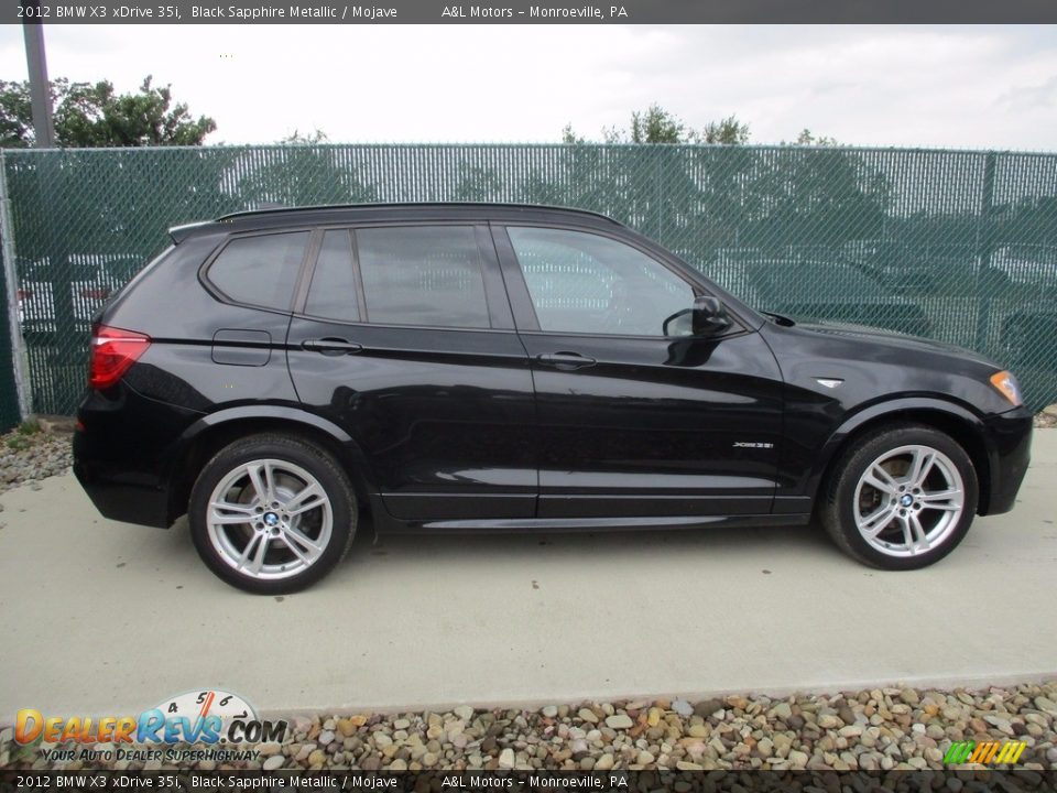 2012 BMW X3 xDrive 35i Black Sapphire Metallic / Mojave Photo #2