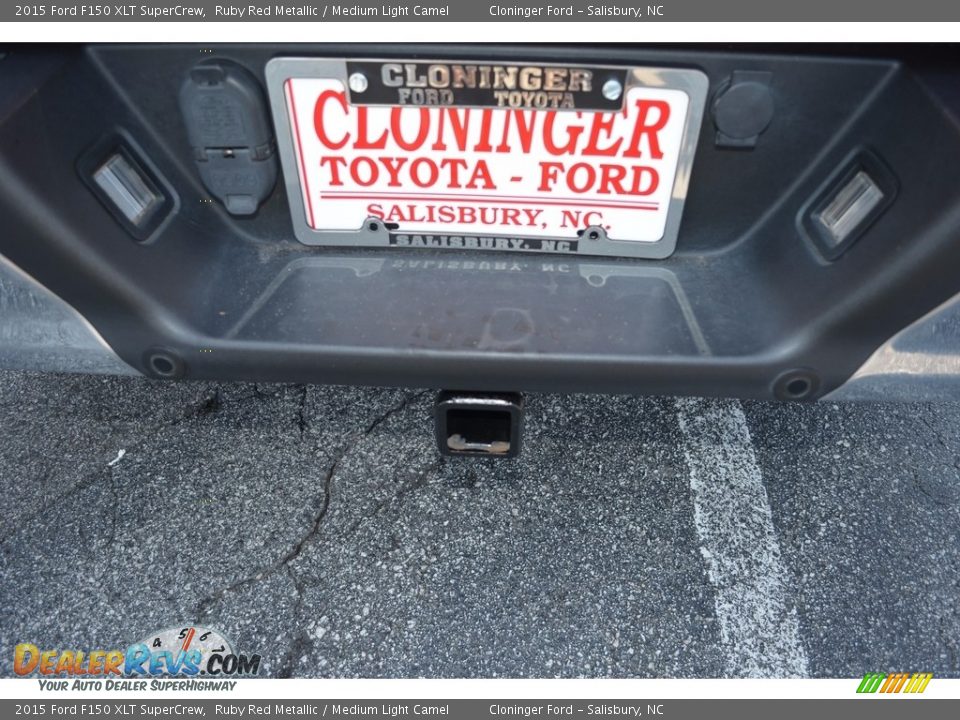 2015 Ford F150 XLT SuperCrew Ruby Red Metallic / Medium Light Camel Photo #8