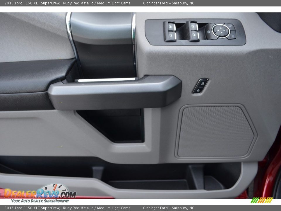 2015 Ford F150 XLT SuperCrew Ruby Red Metallic / Medium Light Camel Photo #10