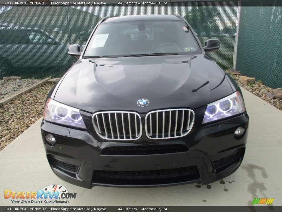 2012 BMW X3 xDrive 35i Black Sapphire Metallic / Mojave Photo #7