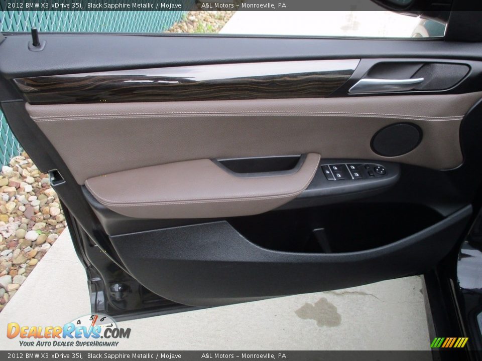 2012 BMW X3 xDrive 35i Black Sapphire Metallic / Mojave Photo #9