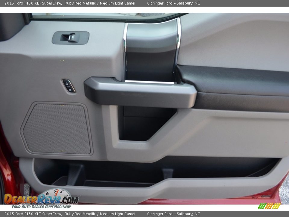 2015 Ford F150 XLT SuperCrew Ruby Red Metallic / Medium Light Camel Photo #15