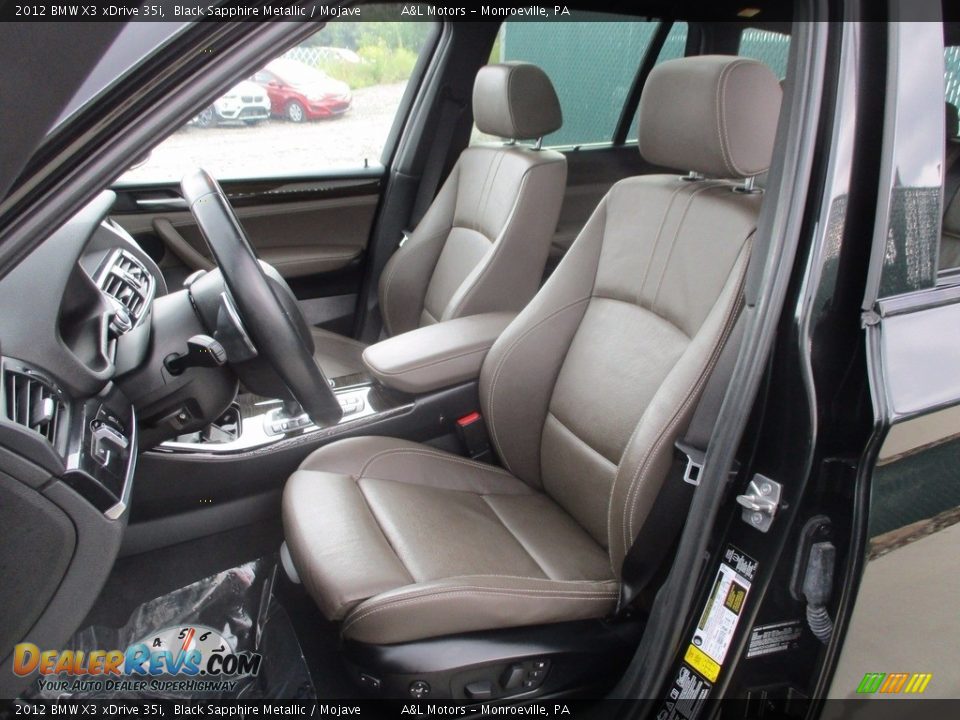 2012 BMW X3 xDrive 35i Black Sapphire Metallic / Mojave Photo #11