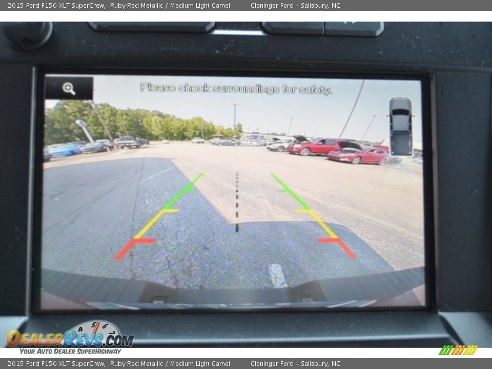 2015 Ford F150 XLT SuperCrew Ruby Red Metallic / Medium Light Camel Photo #18