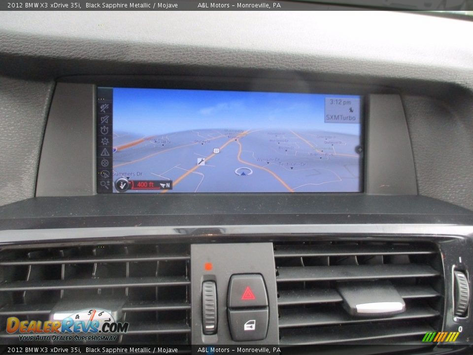 2012 BMW X3 xDrive 35i Black Sapphire Metallic / Mojave Photo #15
