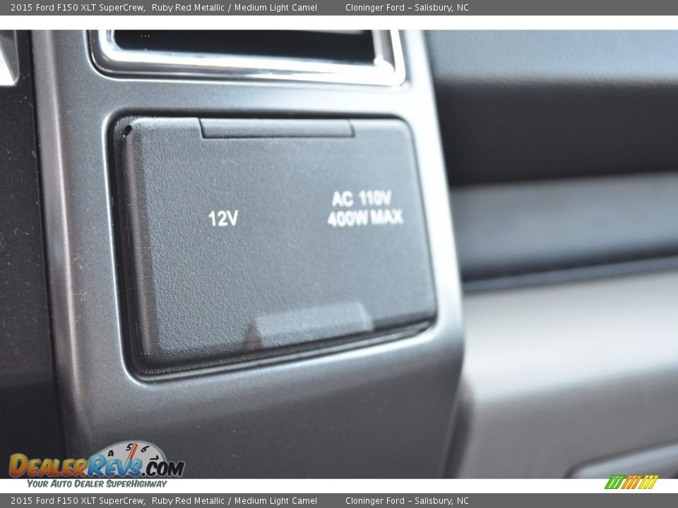 2015 Ford F150 XLT SuperCrew Ruby Red Metallic / Medium Light Camel Photo #22