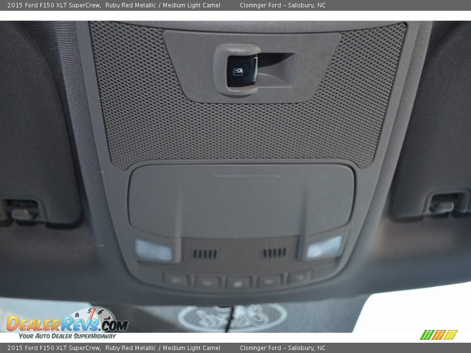 2015 Ford F150 XLT SuperCrew Ruby Red Metallic / Medium Light Camel Photo #23