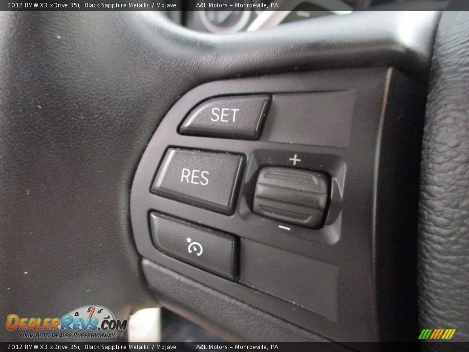 2012 BMW X3 xDrive 35i Black Sapphire Metallic / Mojave Photo #18
