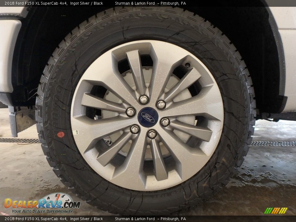 2018 Ford F150 XL SuperCab 4x4 Ingot Silver / Black Photo #5
