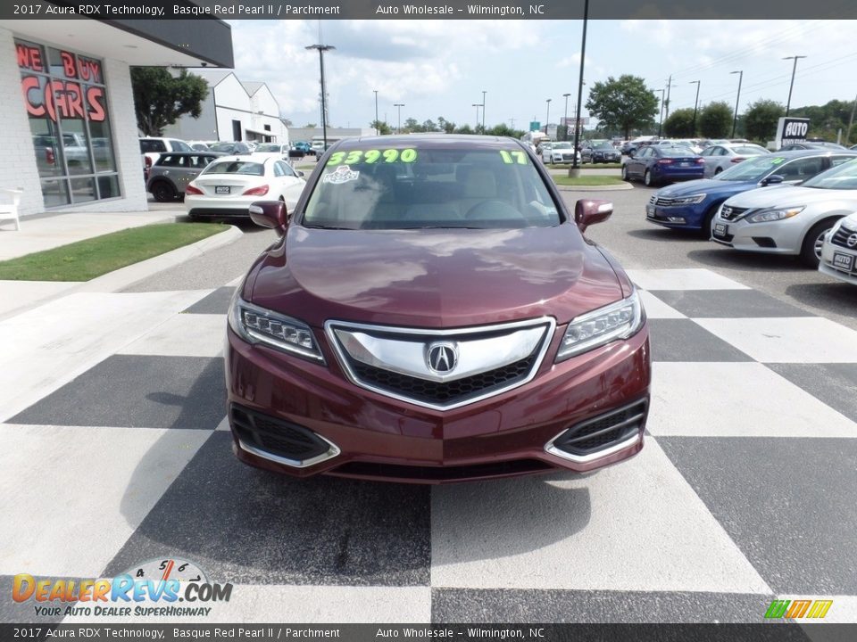 2017 Acura RDX Technology Basque Red Pearl II / Parchment Photo #2