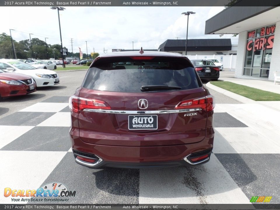 2017 Acura RDX Technology Basque Red Pearl II / Parchment Photo #7