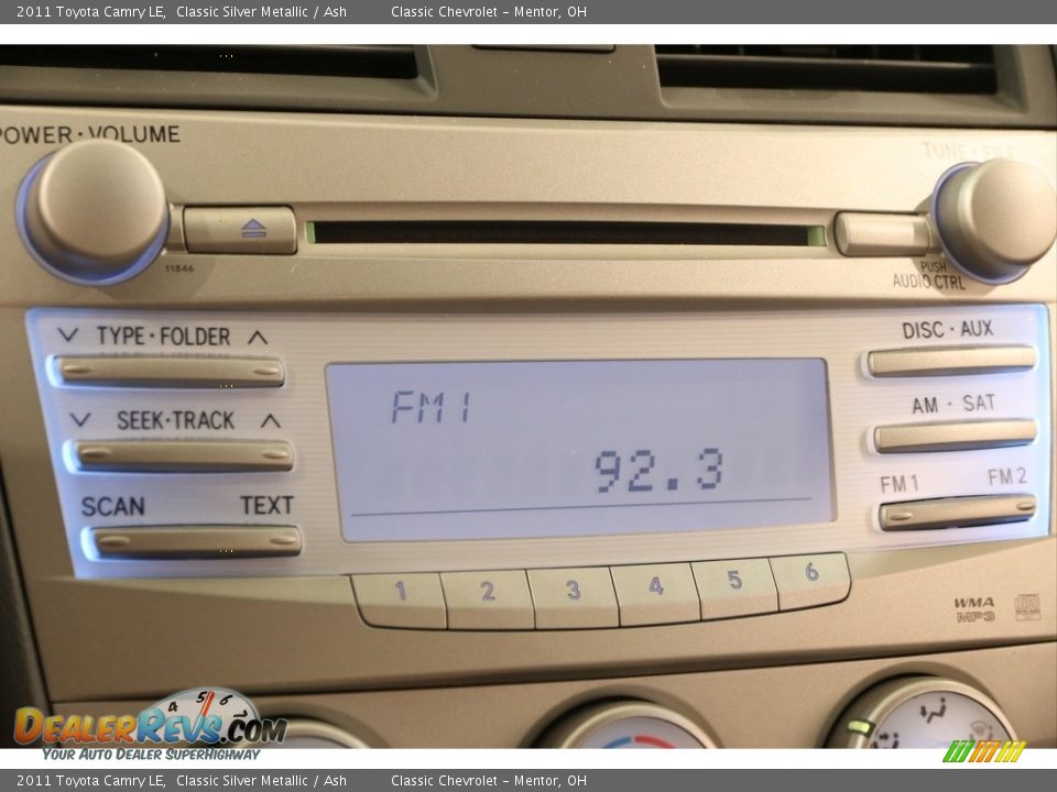 2011 Toyota Camry LE Classic Silver Metallic / Ash Photo #9