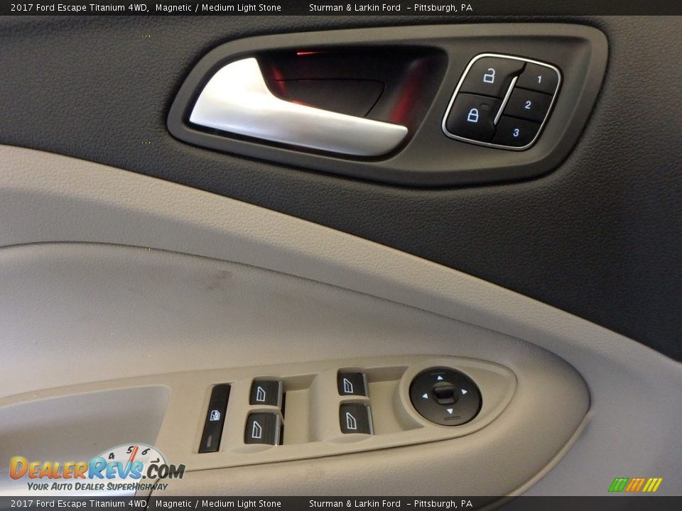 2017 Ford Escape Titanium 4WD Magnetic / Medium Light Stone Photo #9