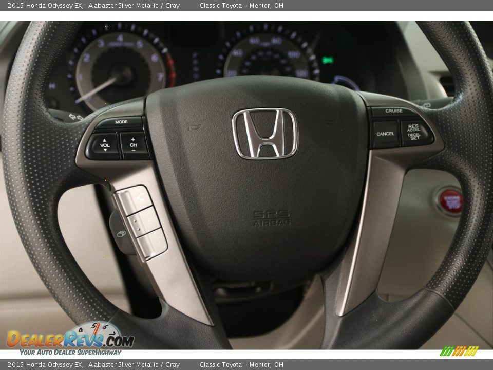 2015 Honda Odyssey EX Alabaster Silver Metallic / Gray Photo #7