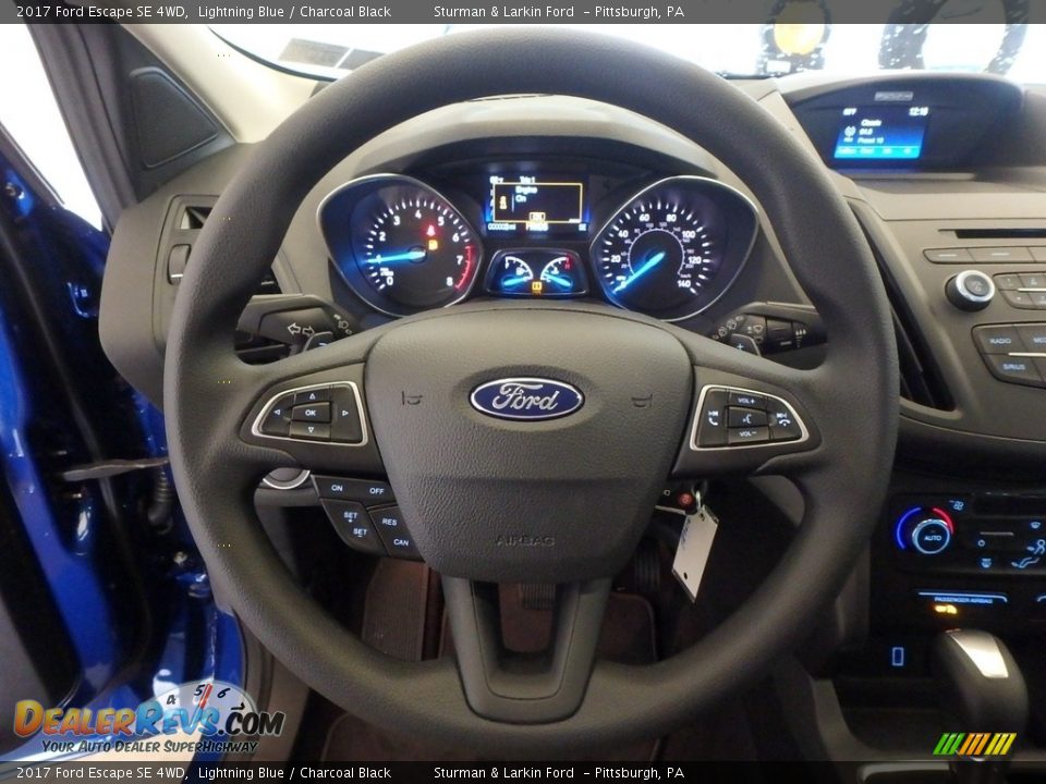 2017 Ford Escape SE 4WD Lightning Blue / Charcoal Black Photo #15