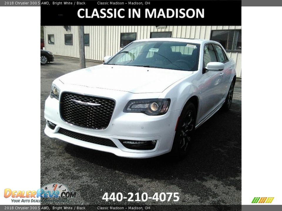 2018 Chrysler 300 S AWD Bright White / Black Photo #1