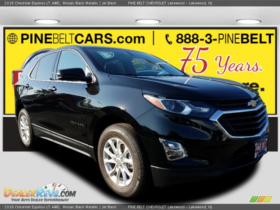 2018 Chevrolet Equinox LT AWD Mosaic Black Metallic / Jet Black Photo #1