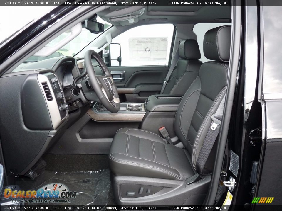 Jet Black Interior - 2018 GMC Sierra 3500HD Denali Crew Cab 4x4 Dual Rear Wheel Photo #9