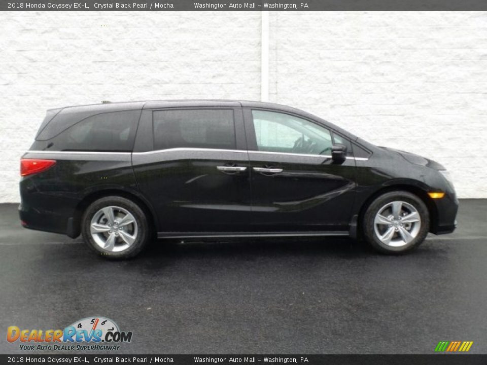 2018 Honda Odyssey EX-L Crystal Black Pearl / Mocha Photo #2