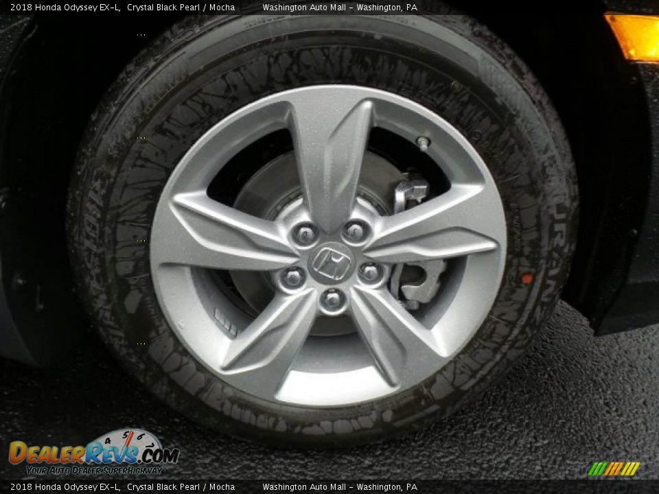 2018 Honda Odyssey EX-L Crystal Black Pearl / Mocha Photo #3