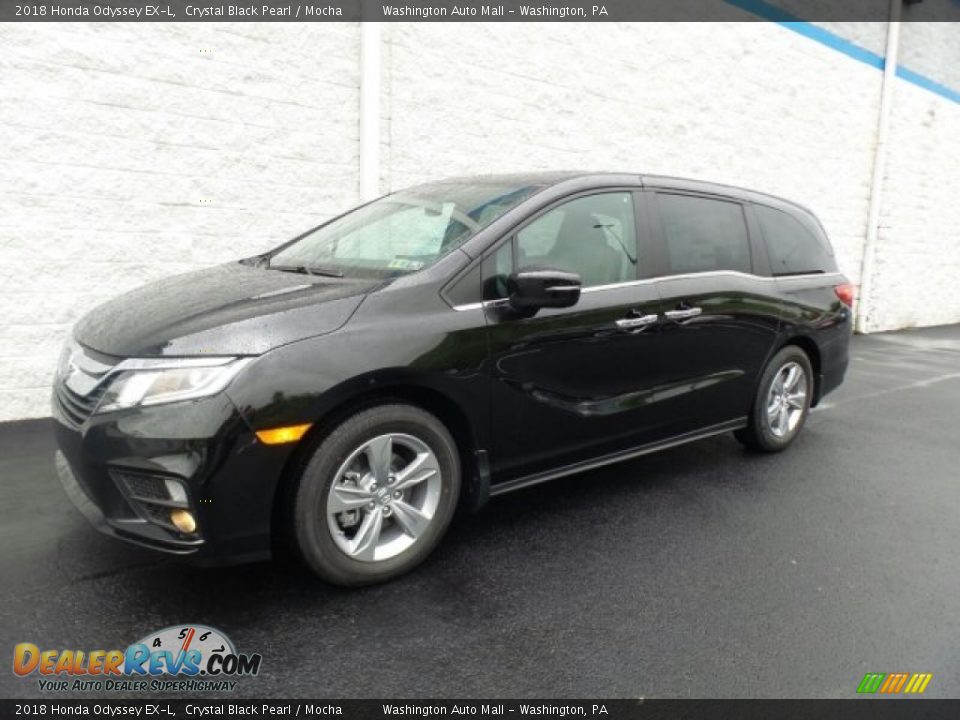2018 Honda Odyssey EX-L Crystal Black Pearl / Mocha Photo #5