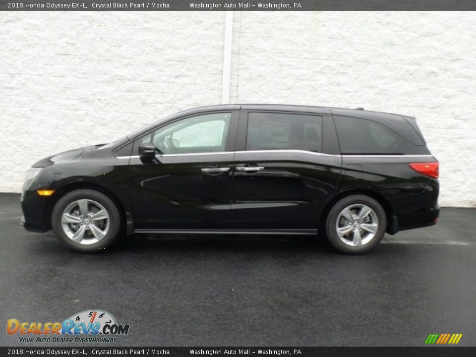 2018 Honda Odyssey EX-L Crystal Black Pearl / Mocha Photo #6