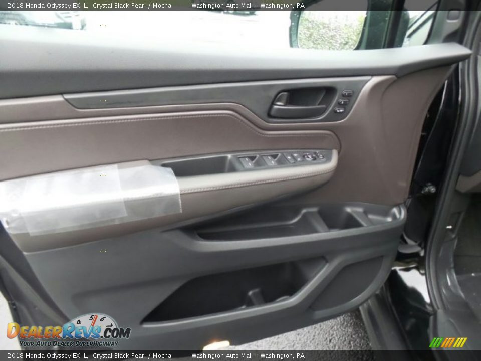 2018 Honda Odyssey EX-L Crystal Black Pearl / Mocha Photo #14