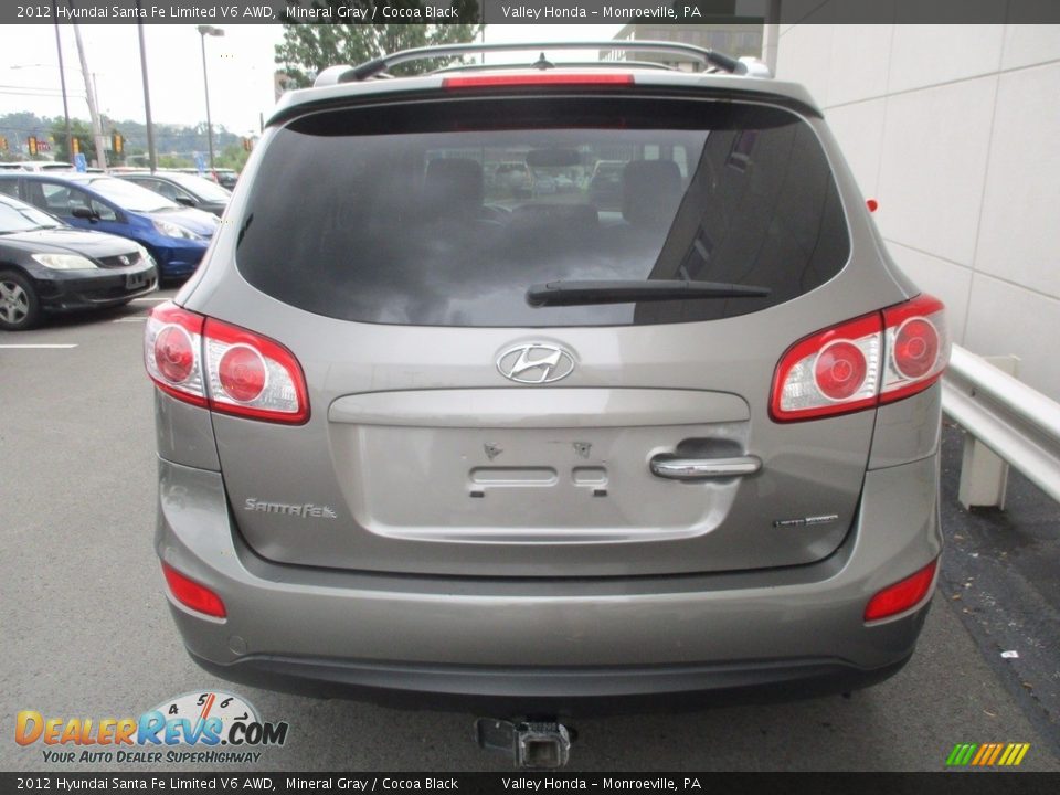 2012 Hyundai Santa Fe Limited V6 AWD Mineral Gray / Cocoa Black Photo #4