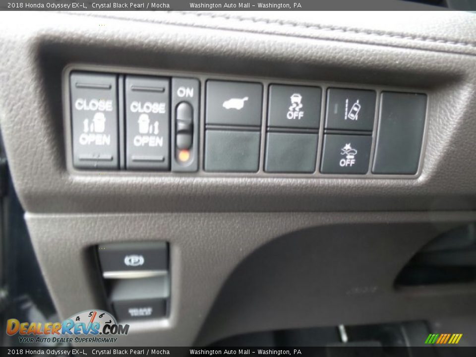 2018 Honda Odyssey EX-L Crystal Black Pearl / Mocha Photo #16