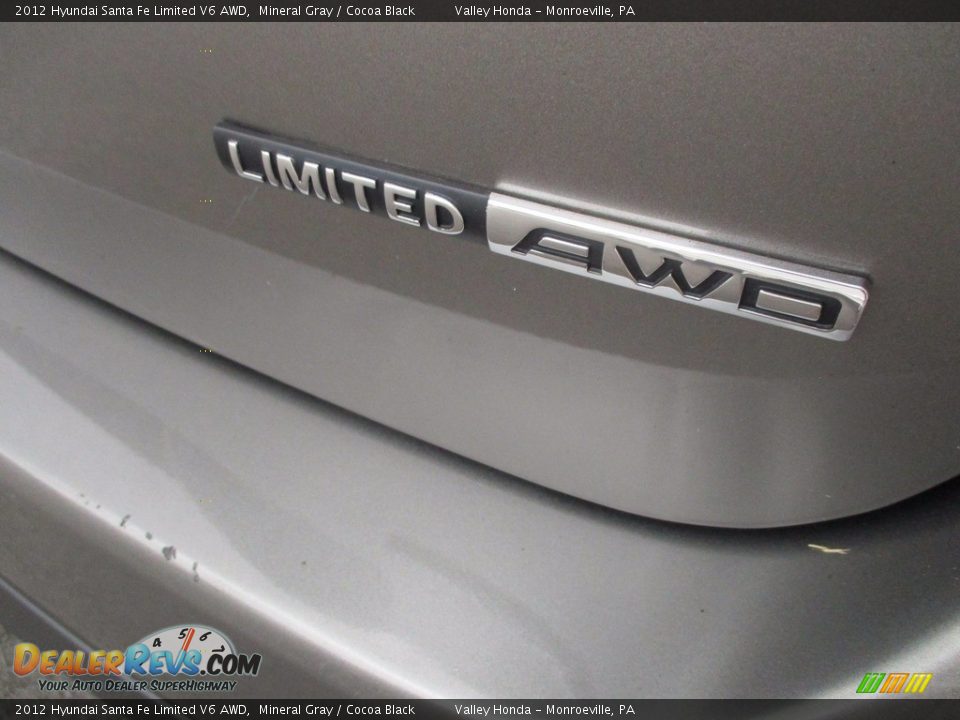 2012 Hyundai Santa Fe Limited V6 AWD Mineral Gray / Cocoa Black Photo #6