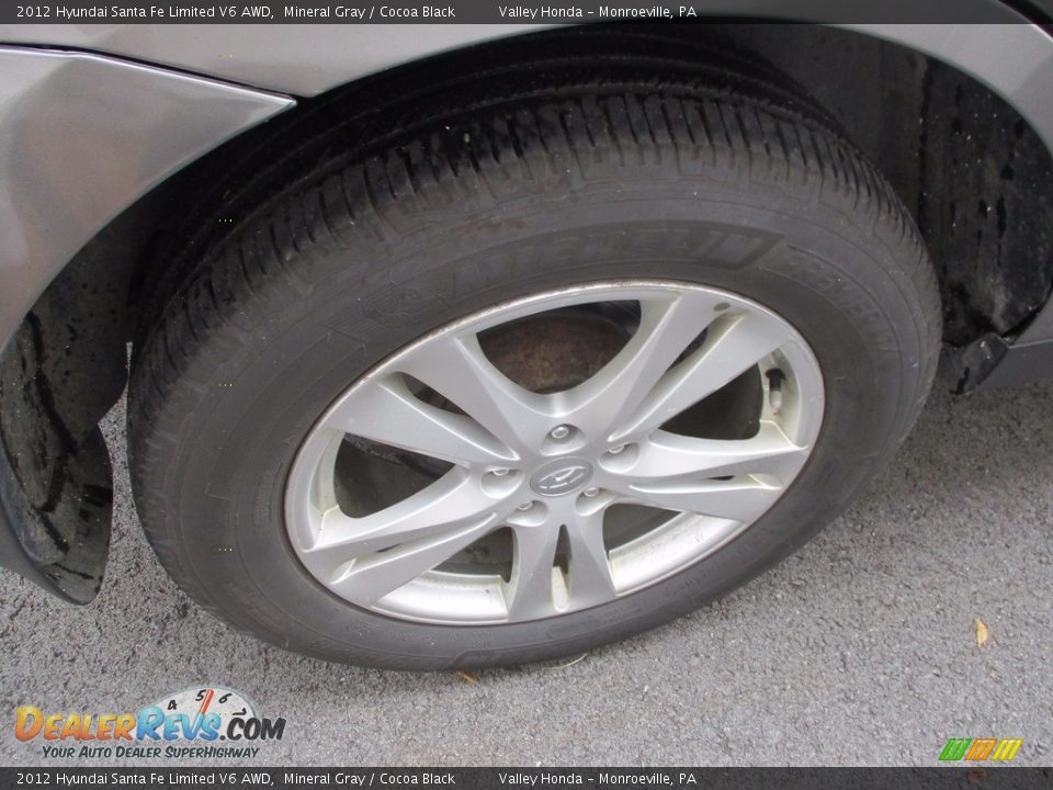 2012 Hyundai Santa Fe Limited V6 AWD Mineral Gray / Cocoa Black Photo #7