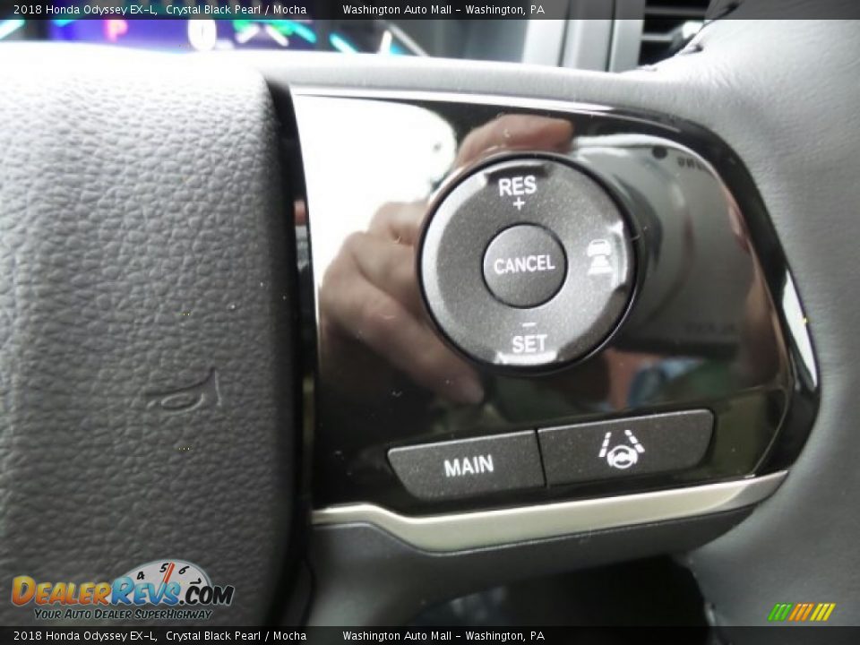 2018 Honda Odyssey EX-L Crystal Black Pearl / Mocha Photo #21