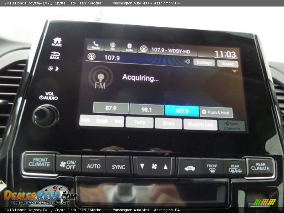 2018 Honda Odyssey EX-L Crystal Black Pearl / Mocha Photo #23