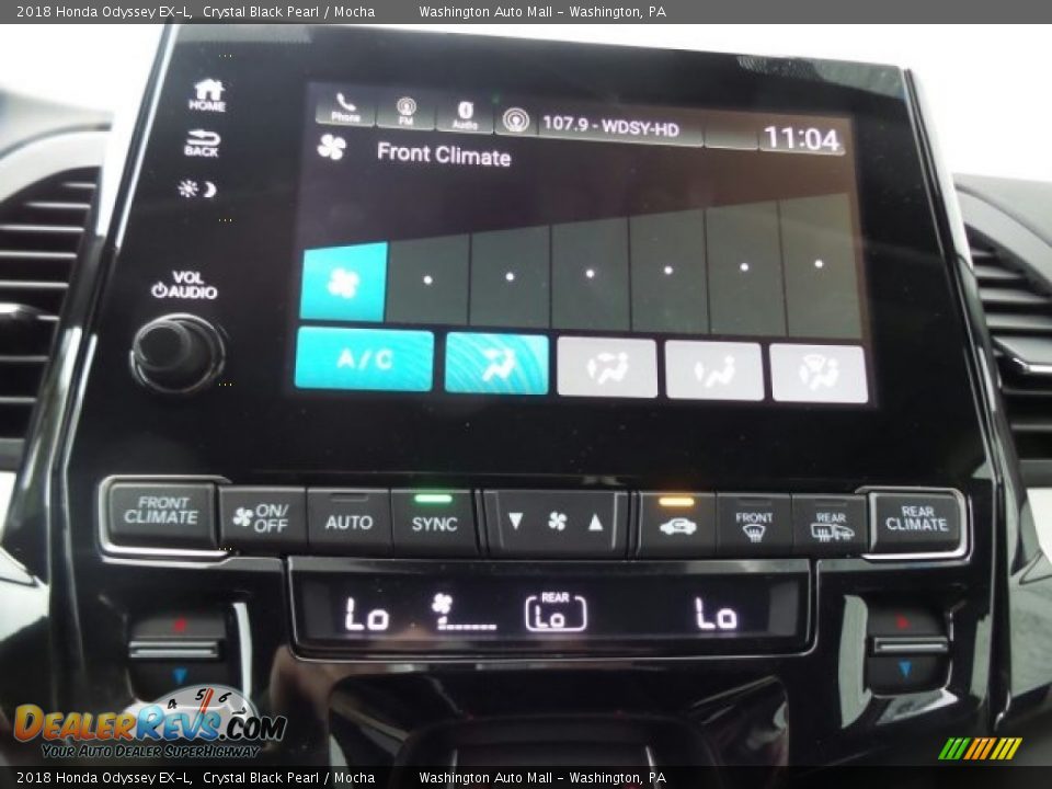 2018 Honda Odyssey EX-L Crystal Black Pearl / Mocha Photo #25
