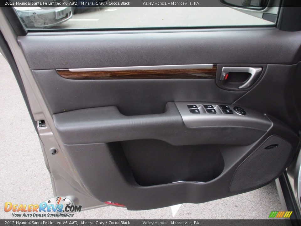 2012 Hyundai Santa Fe Limited V6 AWD Mineral Gray / Cocoa Black Photo #11