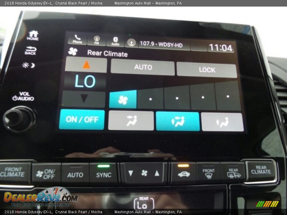 2018 Honda Odyssey EX-L Crystal Black Pearl / Mocha Photo #27