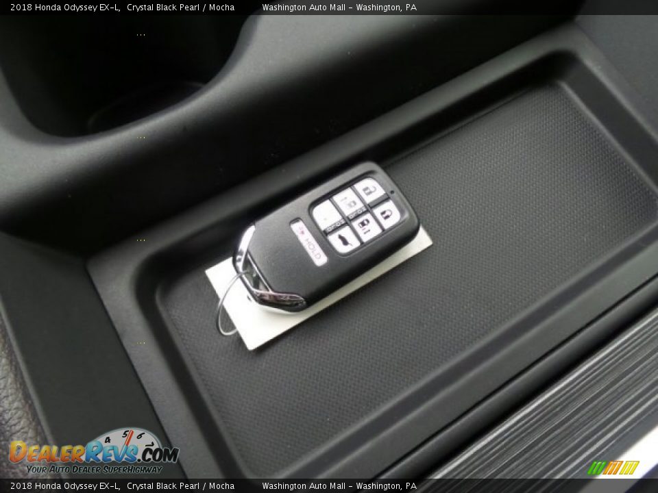 2018 Honda Odyssey EX-L Crystal Black Pearl / Mocha Photo #28