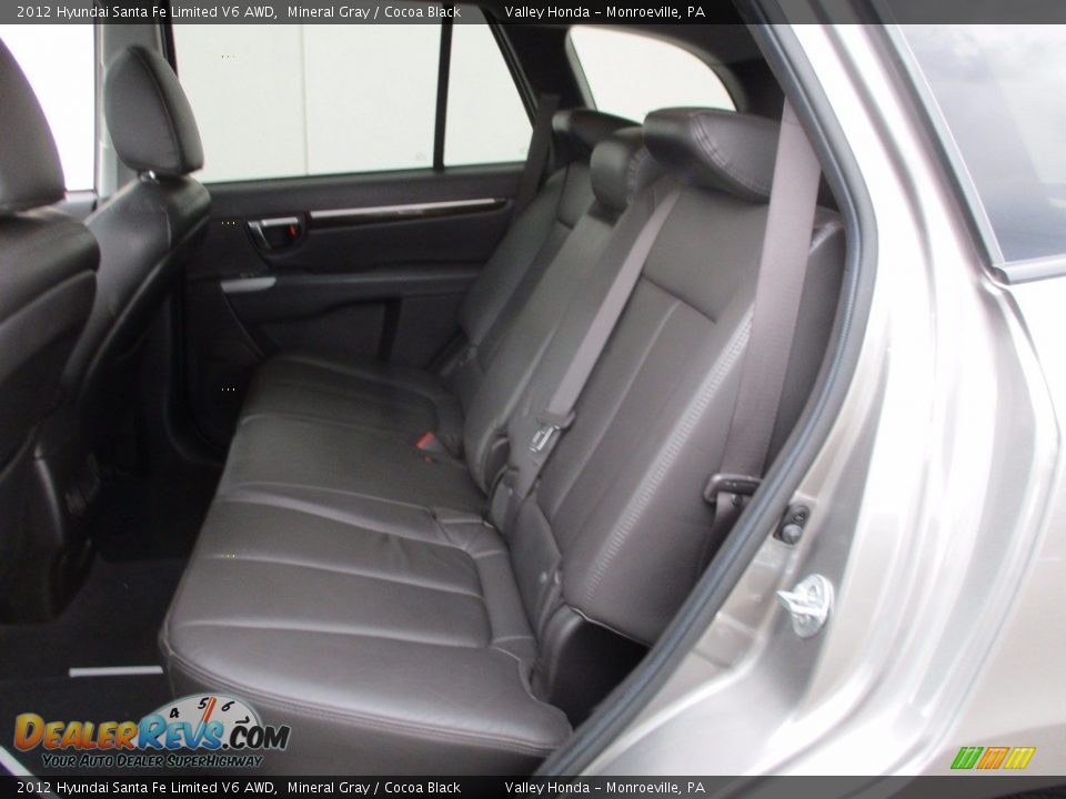2012 Hyundai Santa Fe Limited V6 AWD Mineral Gray / Cocoa Black Photo #14