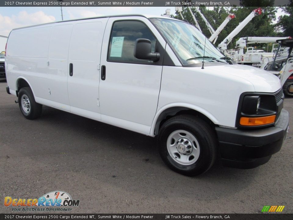 2017 Chevrolet Express 2500 Cargo Extended WT Summit White / Medium Pewter Photo #4