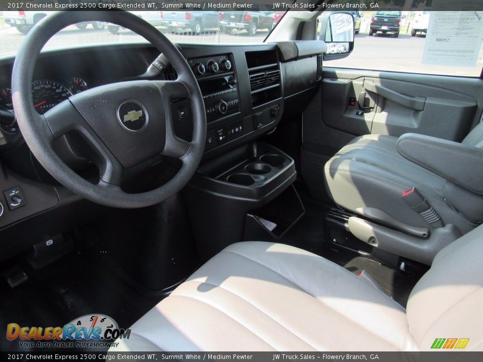 2017 Chevrolet Express 2500 Cargo Extended WT Summit White / Medium Pewter Photo #12