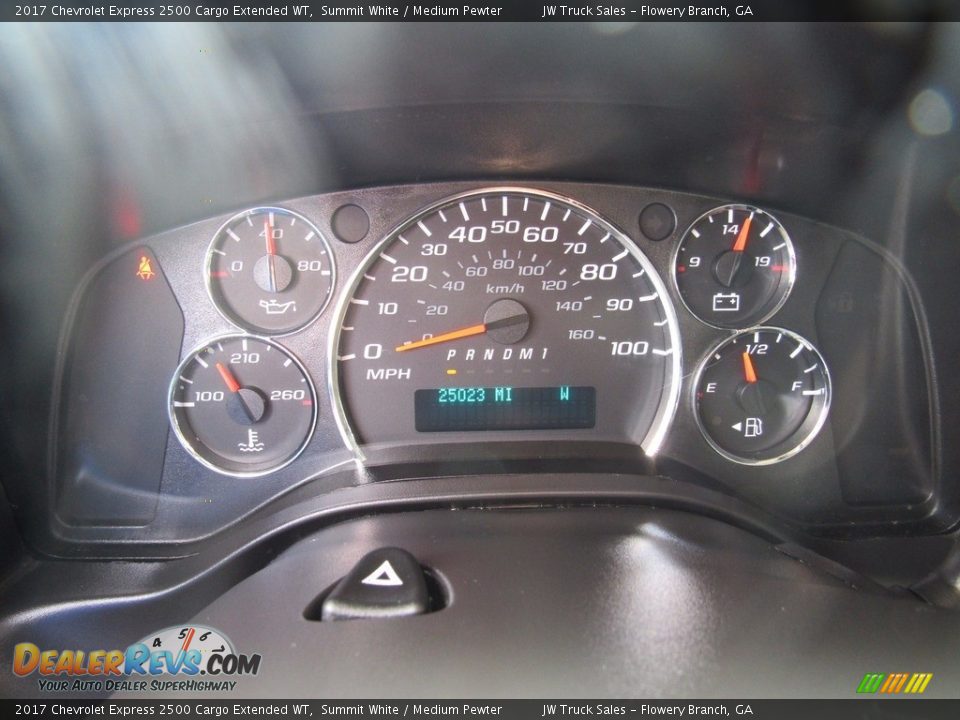 2017 Chevrolet Express 2500 Cargo Extended WT Summit White / Medium Pewter Photo #13