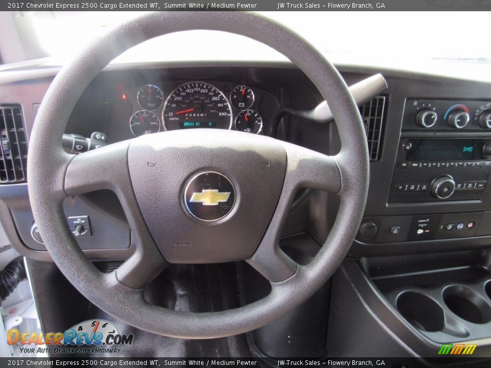 2017 Chevrolet Express 2500 Cargo Extended WT Summit White / Medium Pewter Photo #14