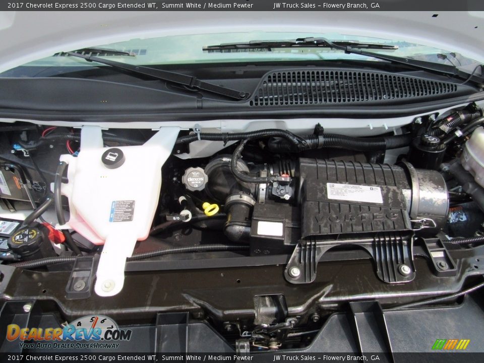 2017 Chevrolet Express 2500 Cargo Extended WT Summit White / Medium Pewter Photo #15