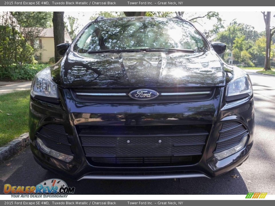 2015 Ford Escape SE 4WD Tuxedo Black Metallic / Charcoal Black Photo #2