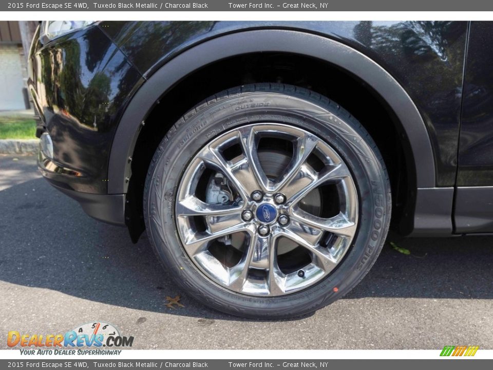 2015 Ford Escape SE 4WD Tuxedo Black Metallic / Charcoal Black Photo #10