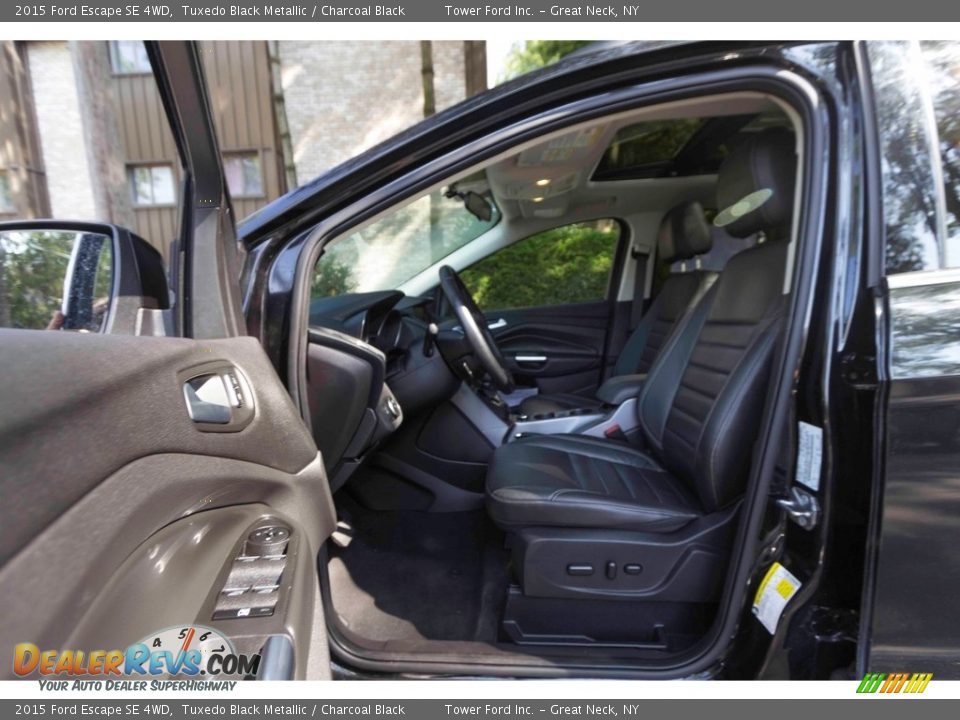 2015 Ford Escape SE 4WD Tuxedo Black Metallic / Charcoal Black Photo #13