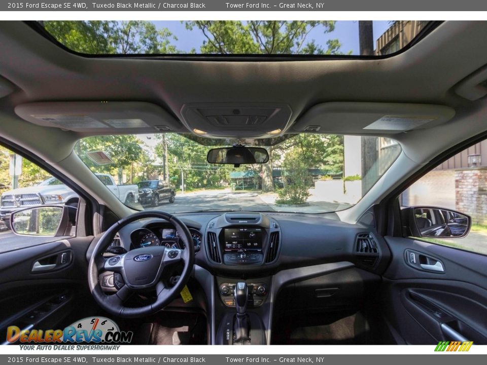 2015 Ford Escape SE 4WD Tuxedo Black Metallic / Charcoal Black Photo #15