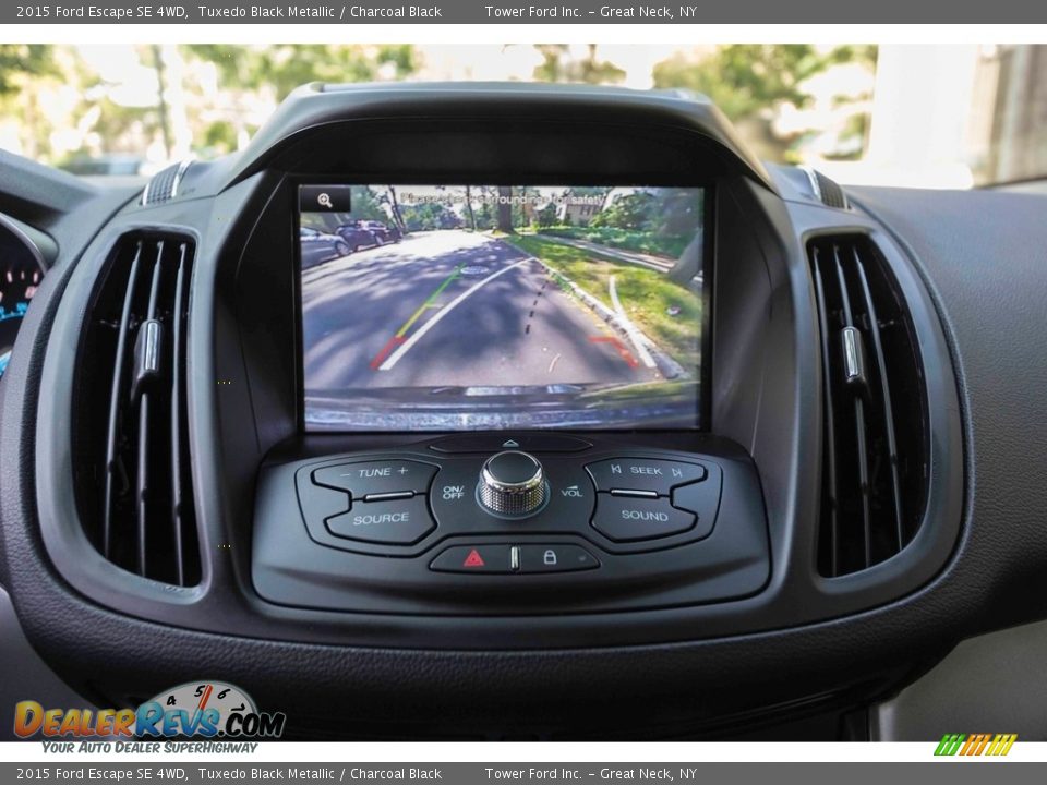 2015 Ford Escape SE 4WD Tuxedo Black Metallic / Charcoal Black Photo #19