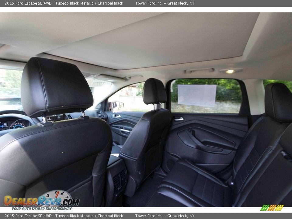 2015 Ford Escape SE 4WD Tuxedo Black Metallic / Charcoal Black Photo #22