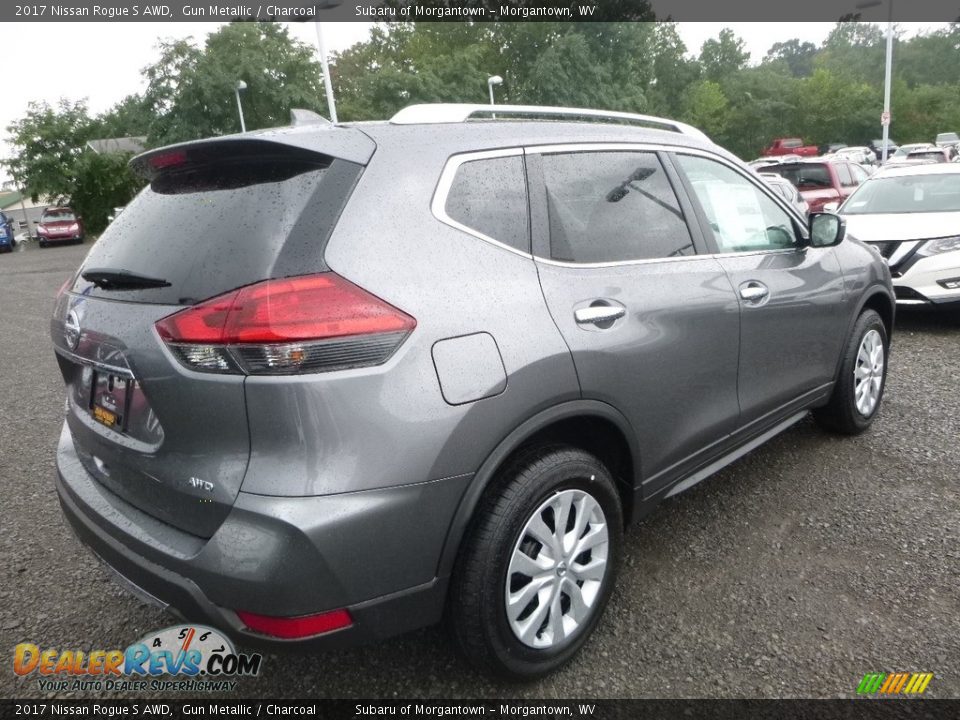 2017 Nissan Rogue S AWD Gun Metallic / Charcoal Photo #4